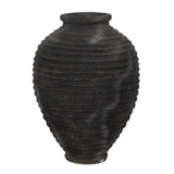 GRAY FIBER CEMENT VASE DECORATION 72 X 72 X 100 CM