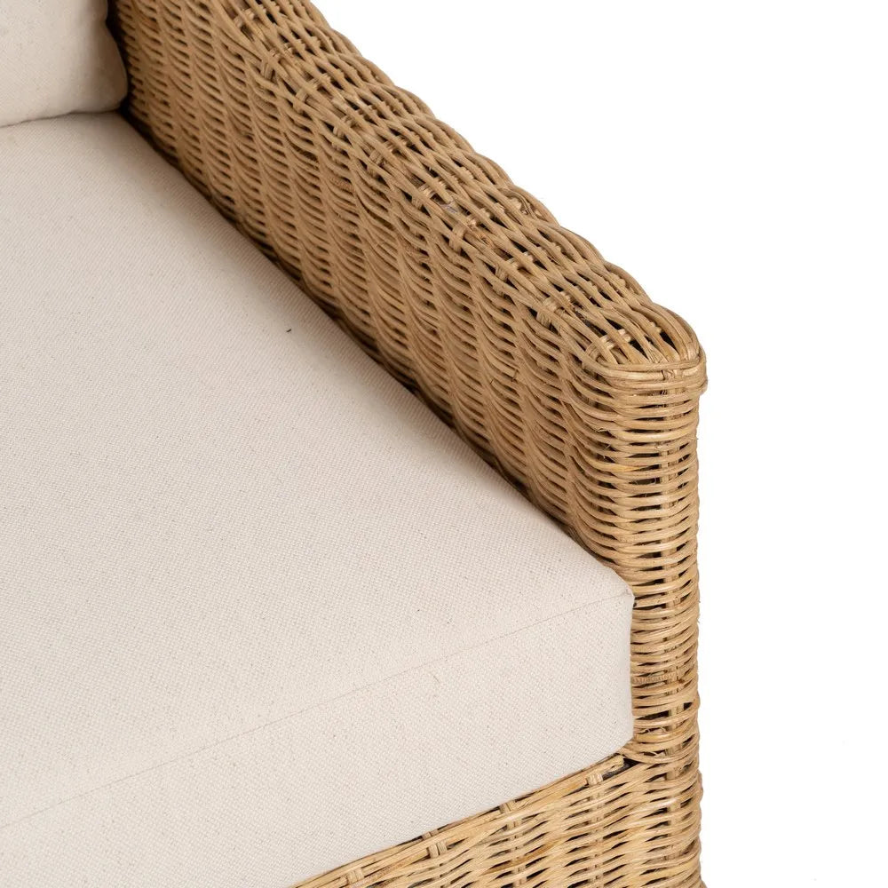 NATURAL FIBER SOFA  141 X 86 X 62 CM