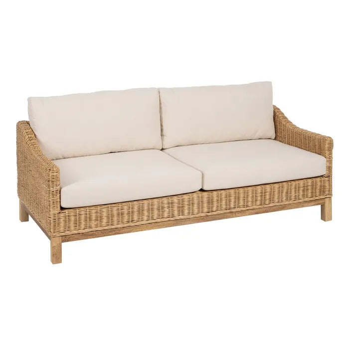 NATURAL FIBER SOFA 180 X 86 X 62 CM