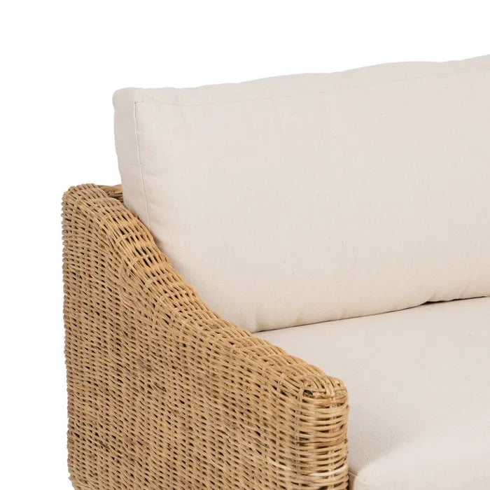 NATURAL FIBER SOFA 180 X 86 X 62 CM