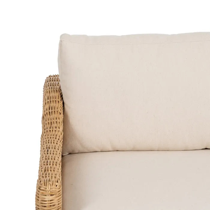 NATURAL FIBER SOFA 180 X 86 X 62 CM