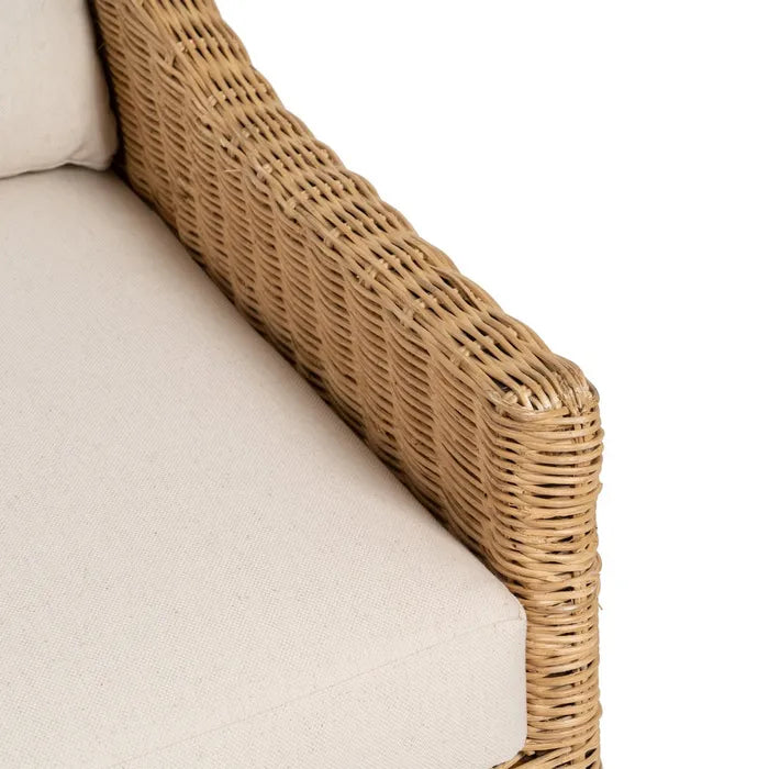 NATURAL FIBER SOFA 180 X 86 X 62 CM