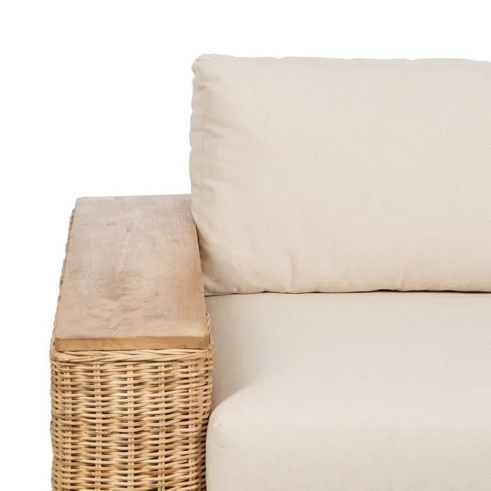 NATURAL FIBER SOFA 198 X 88 X 67 CM