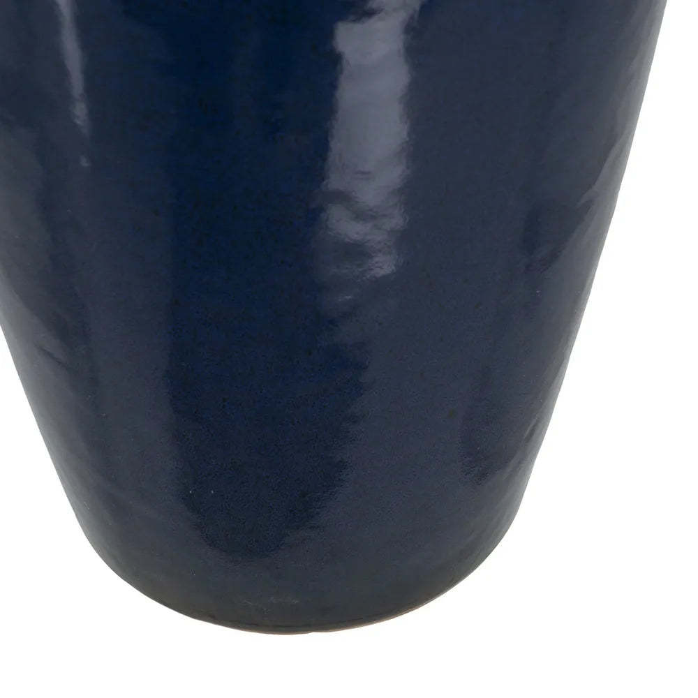 VASE BLUE CERAMIC DECORATION 35 X 35 X 81 CM