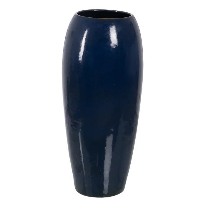 VASE BLUE CERAMIC DECORATION 35 X 35 X 81 CM