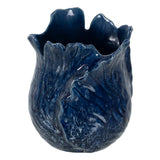 VASE BLUE CERAMIC 17 X 16 X 20 CM