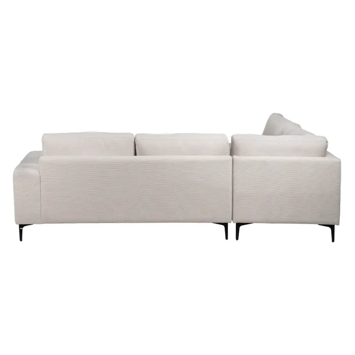 CHAISE LONGUE SOFA LEFT CREAM 266 X 222 X 80 CM