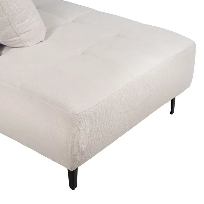 CHAISE LONGUE SOFA LEFT CREAM 266 X 222 X 80 CM