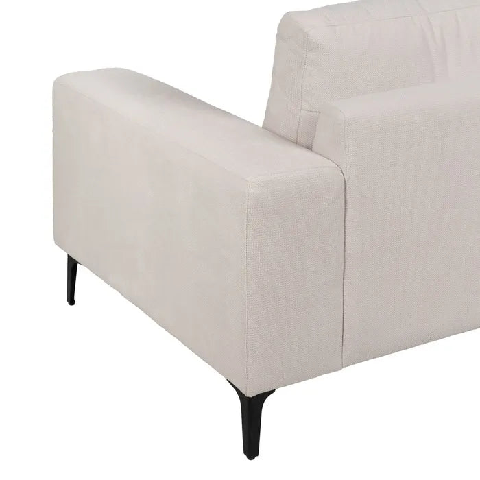 CHAISE LONGUE SOFA LEFT CREAM 266 X 222 X 80 CM