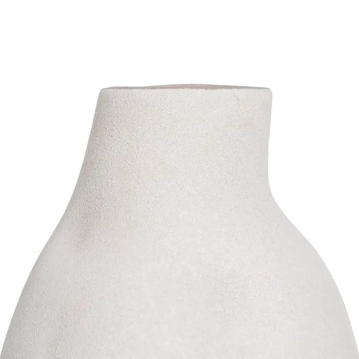 WHITE VASE CERAMICS 24 X 24 X 70 CM