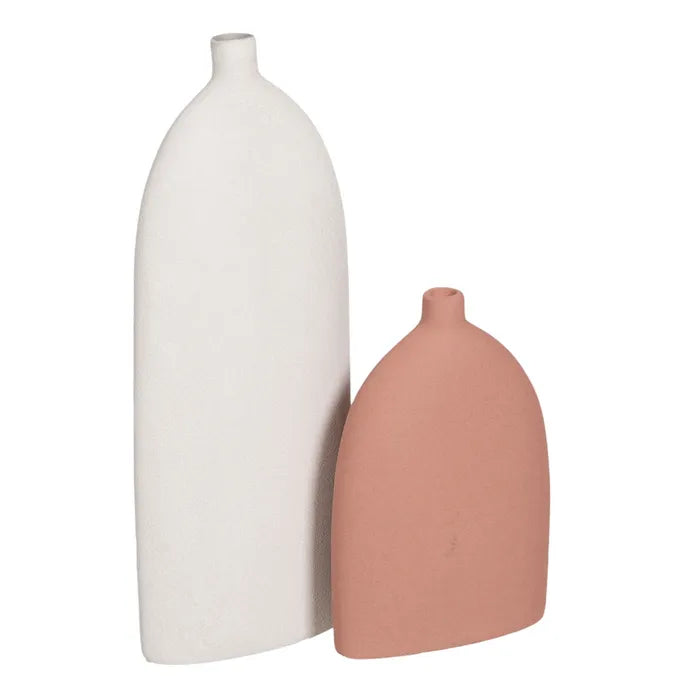 VASE OFF WHITE CERAMIC 24 X 8 X 56 CM