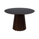 DINING TABLE BROWN MANGO WOOD ROOM 120 X 120 X 76 CM