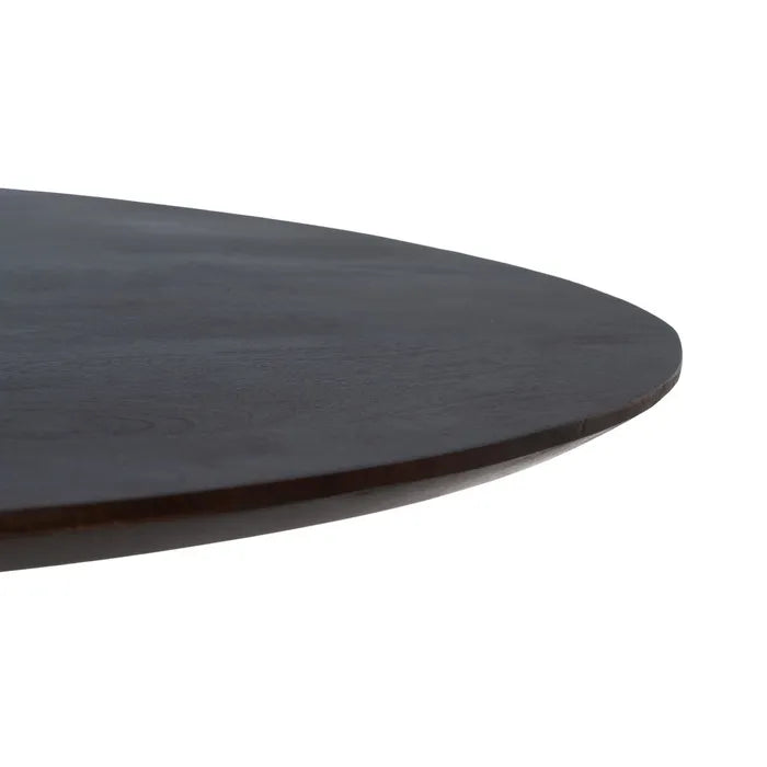 DINING TABLE BROWN MANGO WOOD ROOM 120 X 120 X 76 CM