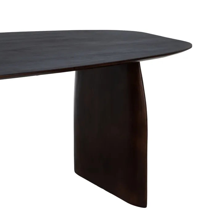 DINING TABLE BROWN MANGO WOOD ROOM 200 X 100 X 76 CM