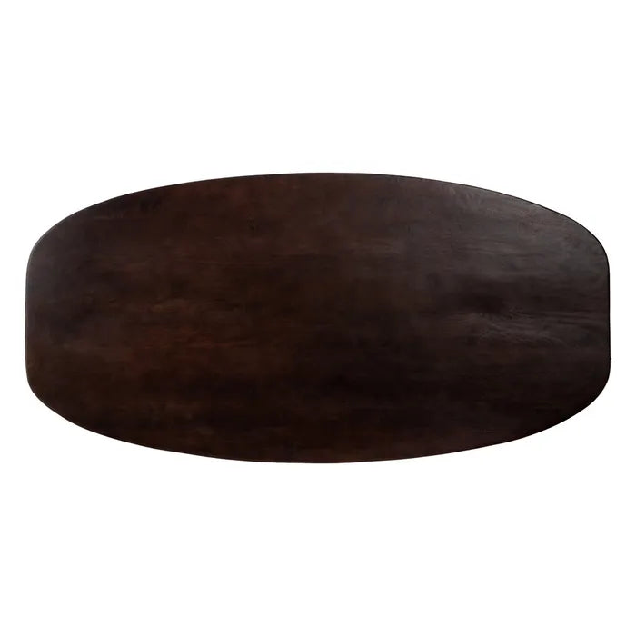 DINING TABLE BROWN MANGO WOOD ROOM 200 X 100 X 76 CM