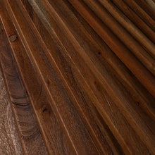 Cargar imagen en el visor de la galería, BROWN ACACIA WOOD DINING TABLE 130 X 130 X 76 CM