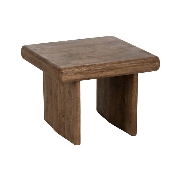 BROWN MANGO WOOD COFFEE TABLE 60 X 60 X 45 CM