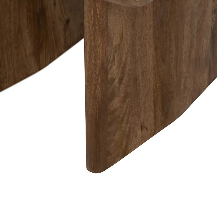 BROWN MANGO WOOD COFFEE TABLE 60 X 60 X 45 CM