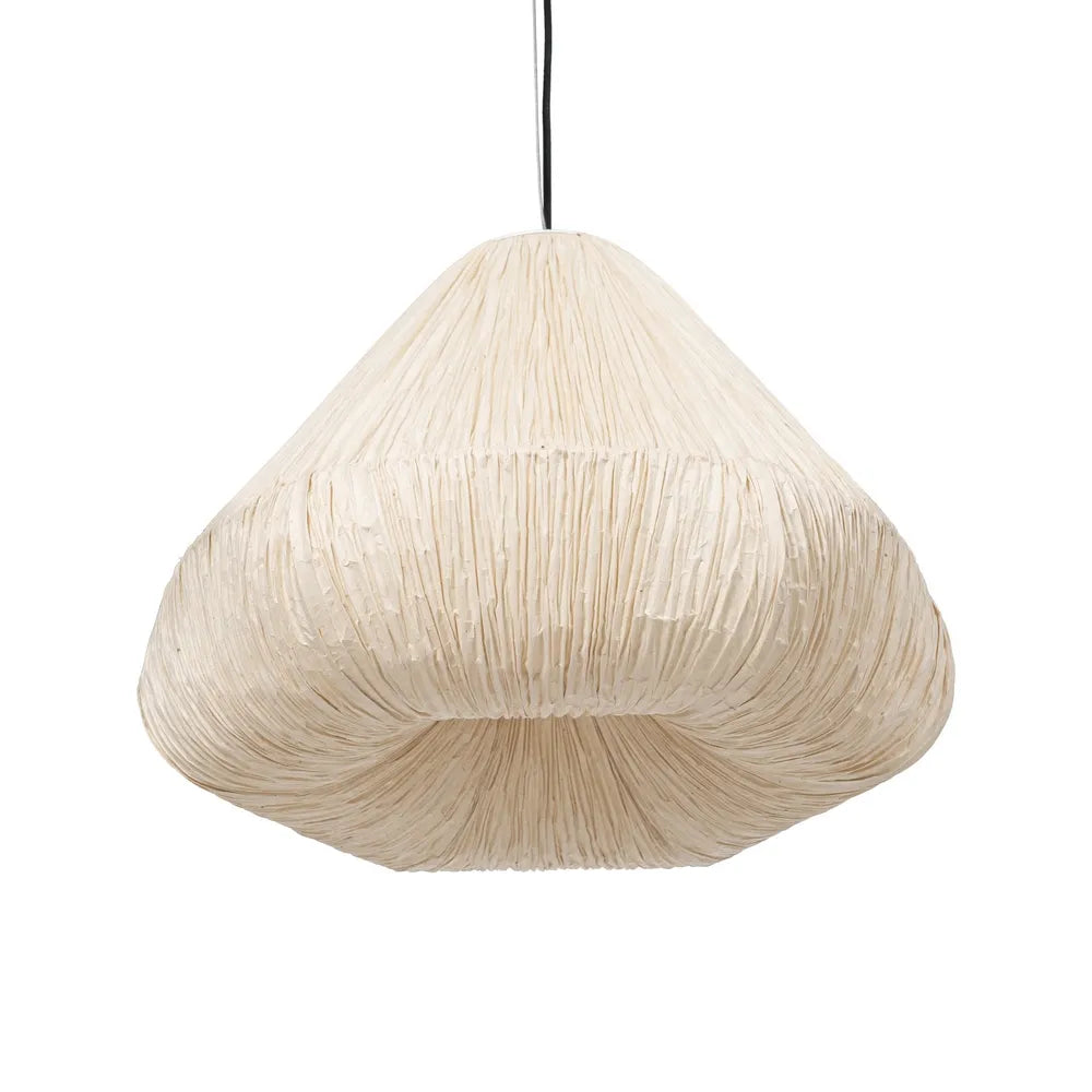 CEILING LAMP BEIGE PAPER-METAL 49 X 49 X 40 CM