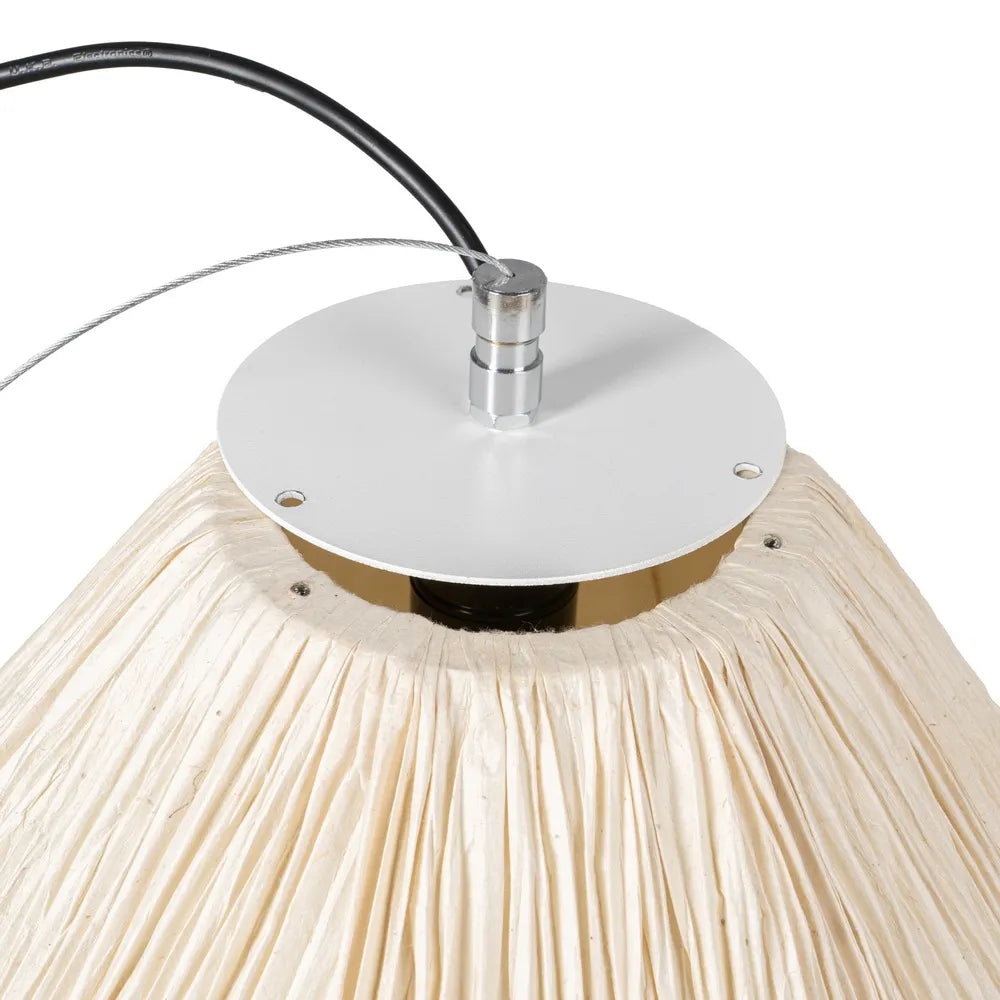 CEILING LAMP BEIGE PAPER-METAL 49 X 49 X 40 CM