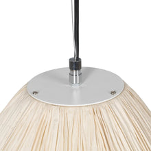 Carica l&#39;immagine nel visualizzatore di Gallery, CEILING LAMP BEIGE PAPER-METAL 49 X 49 X 40 CM