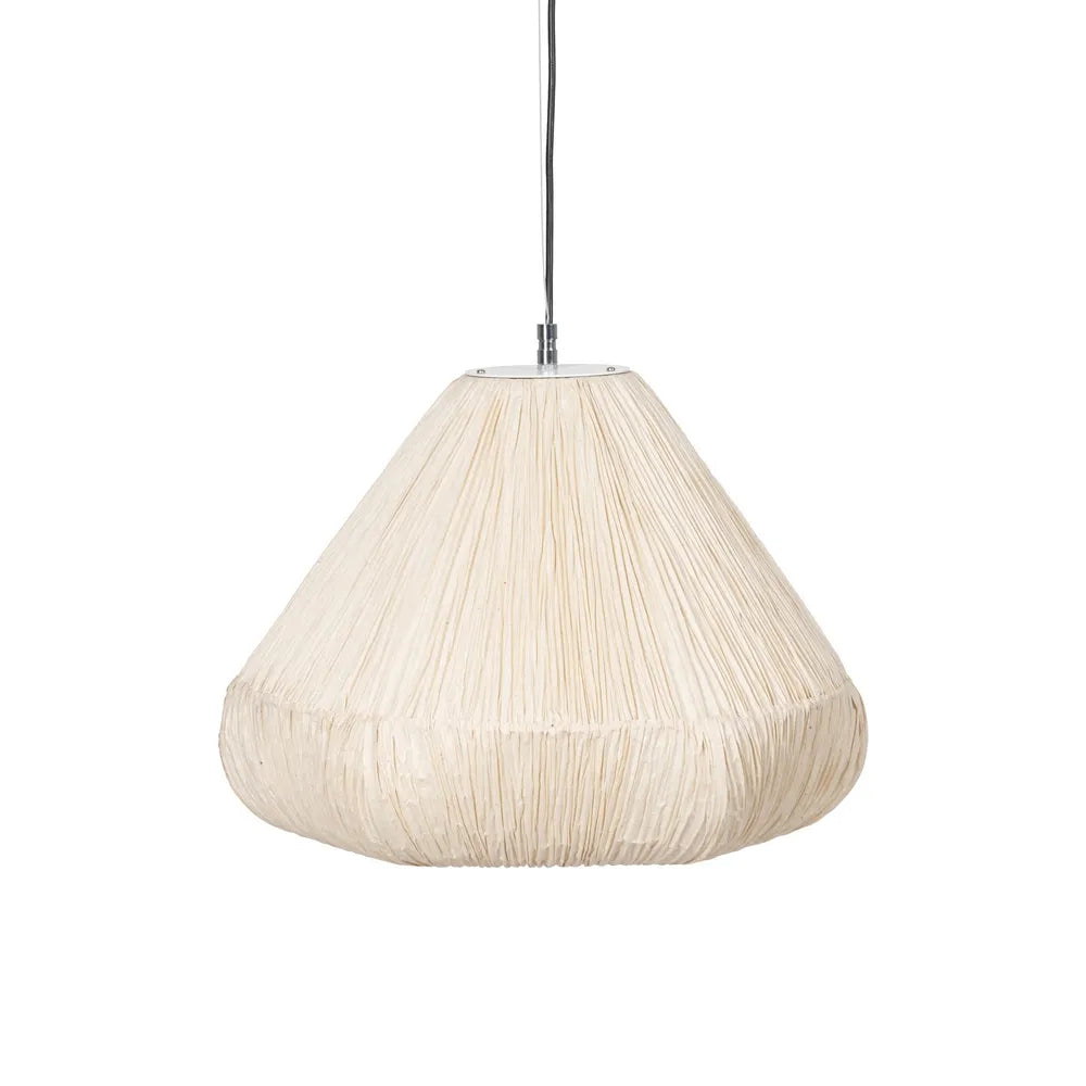 CEILING LAMP BEIGE PAPER-METAL 49 X 49 X 40 CM