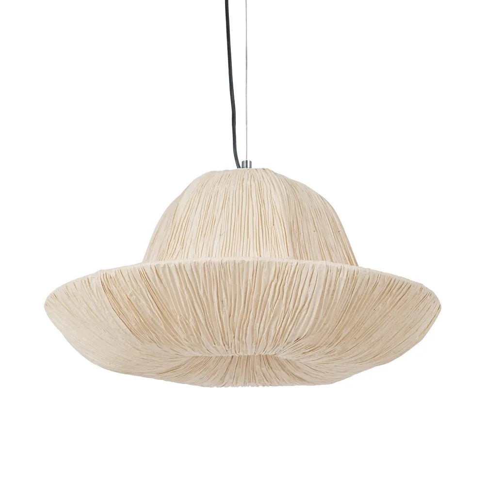 CEILING LAMP BEIGE PAPER-METAL 55,50 X 55,50 X 30 CM