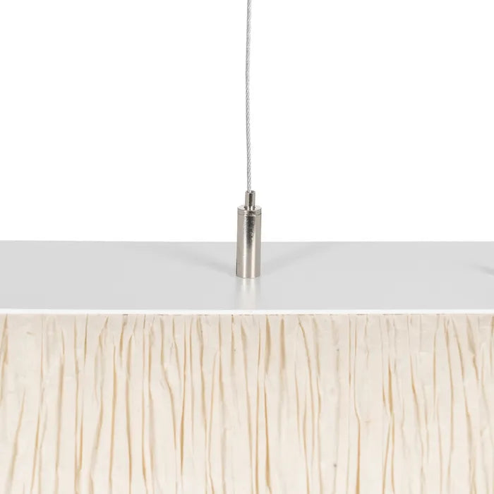 CEILING LAMP BEIGE PAPER-METAL 60 X 60 X 20 CM