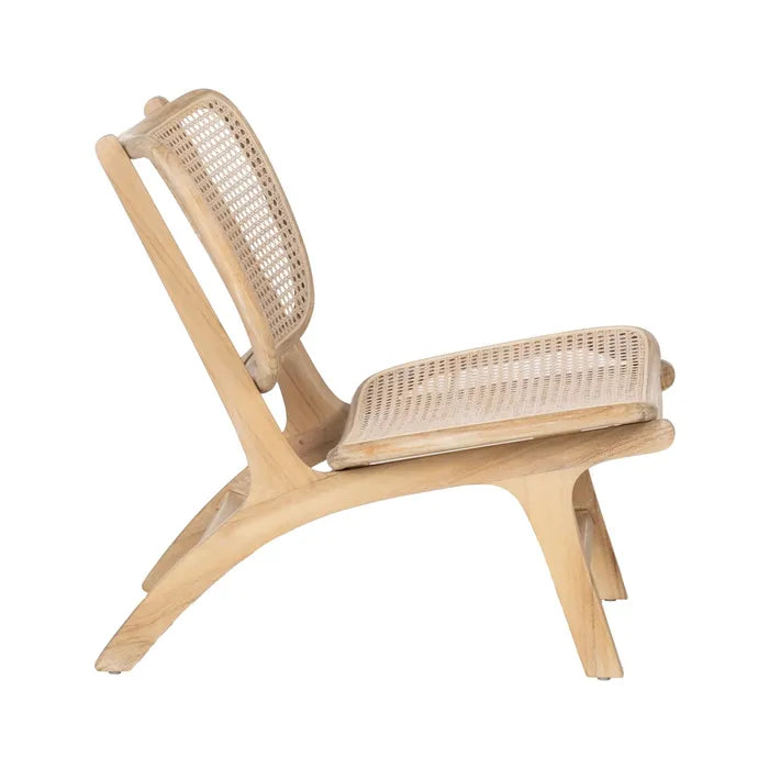 NATURAL RATTAN/WOOD CHAIR 84 X 58 X 74 CM