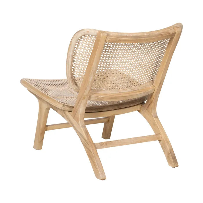 NATURAL RATTAN/WOOD CHAIR 84 X 58 X 74 CM