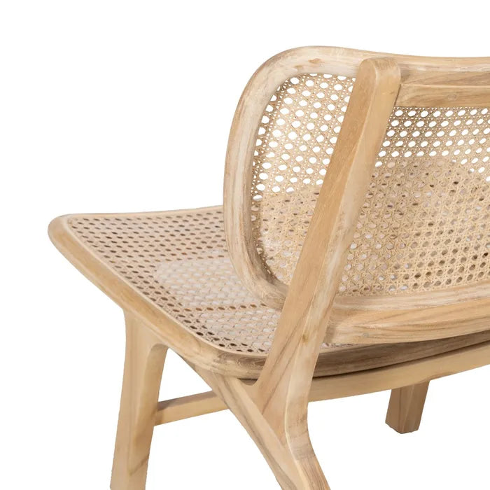 NATURAL RATTAN/WOOD CHAIR 84 X 58 X 74 CM