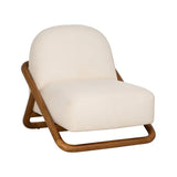 NATURAL FABRIC-WOOD ARMCHAIR 75 X 85 X 79 CM