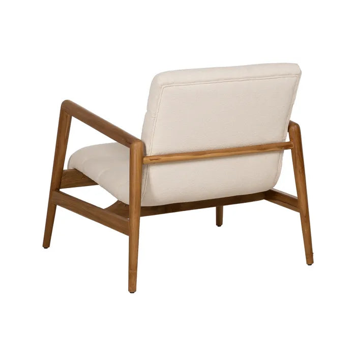 NATURAL FABRIC-WOOD ARMCHAIR 79 X 56 X 76 CM