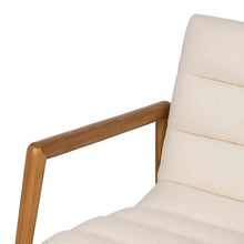 Load image into Gallery viewer, NATURAL FABRIC-WOOD ARMCHAIR 79 X 56 X 76 CM