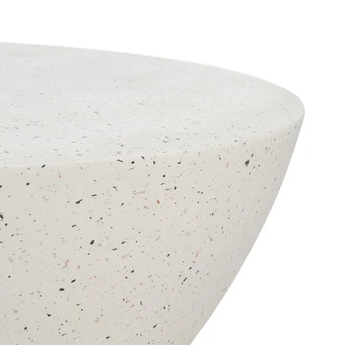 WHITE MAGNESIUM FIBER COFFEE TABLE 90 X 90 X 40 CM