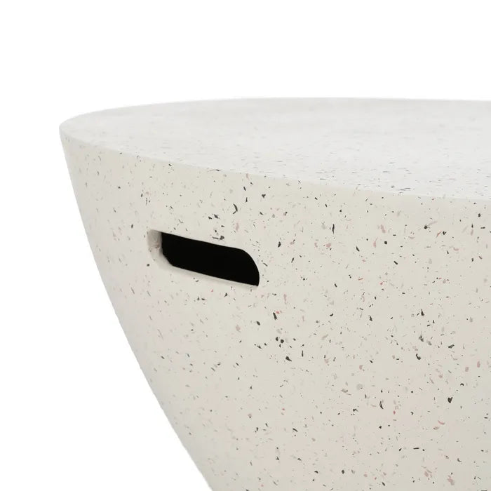 WHITE MAGNESIUM FIBER COFFEE TABLE 90 X 90 X 40 CM