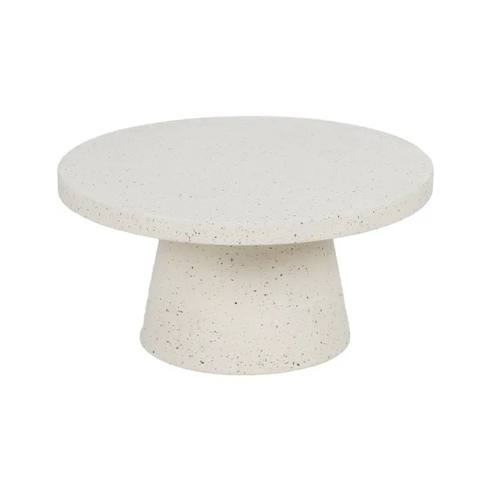 COFFE TABLE WHITE MAGNESIUM FIBER 80 X 80 X 38 CM