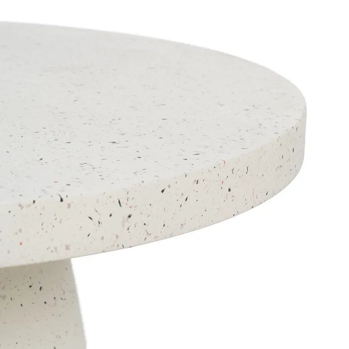 COFFE TABLE WHITE MAGNESIUM FIBER 80 X 80 X 38 CM