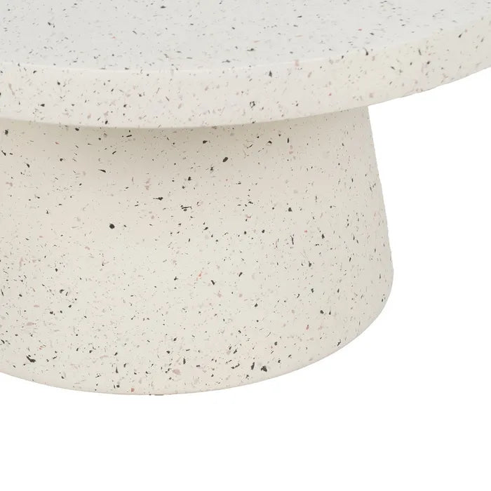 COFFE TABLE WHITE MAGNESIUM FIBER 80 X 80 X 38 CM