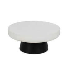 Load image into Gallery viewer, BLACK-WHITE MAGNESIUM COFFEE TABLE 91 X 91 X 39 CM