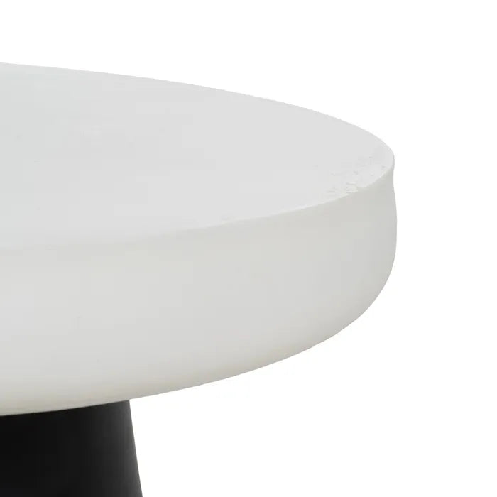 BLACK-WHITE MAGNESIUM COFFEE TABLE 91 X 91 X 39 CM