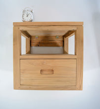 Load image into Gallery viewer, TEAK BED SIDE TABLE