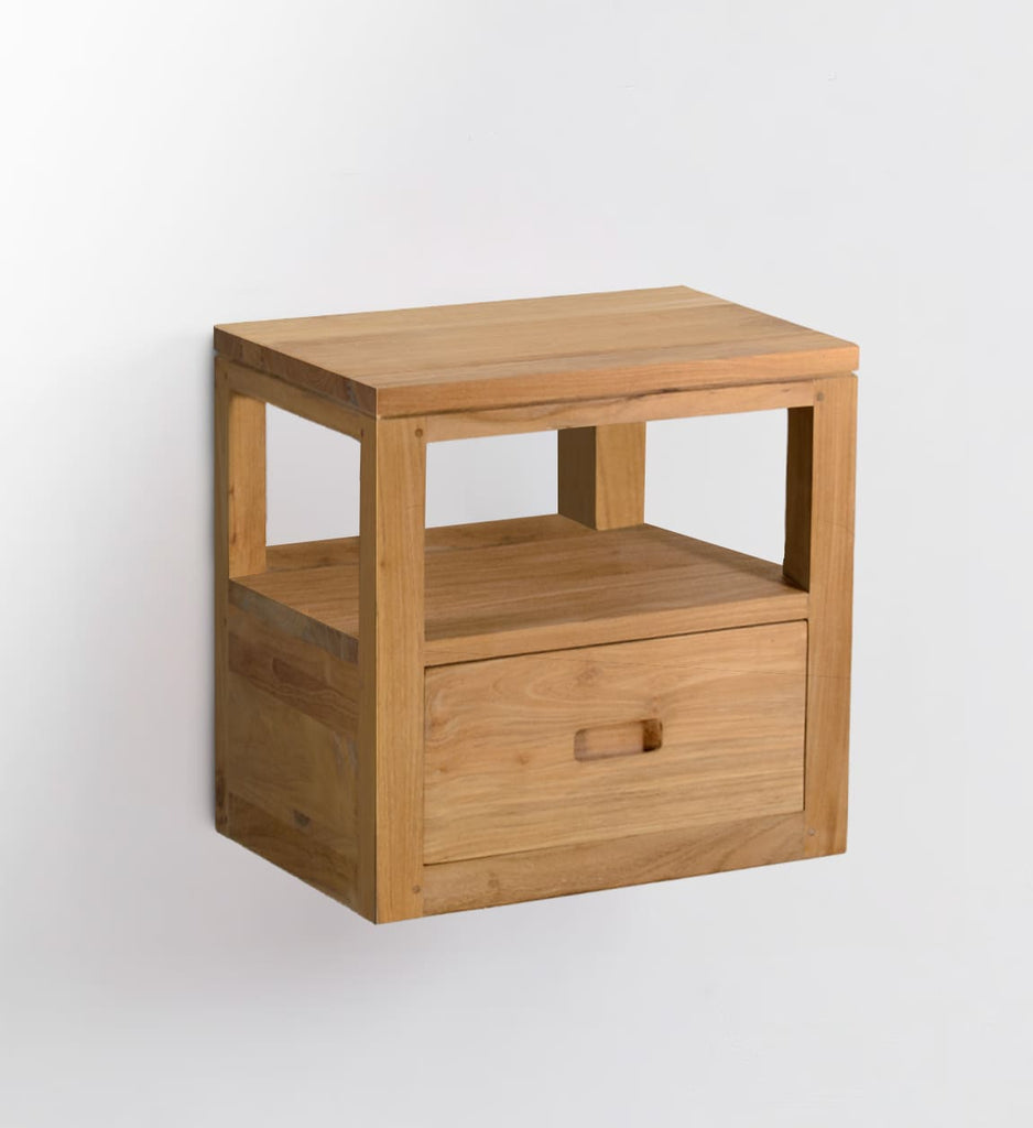 TEAK BED SIDE TABLE