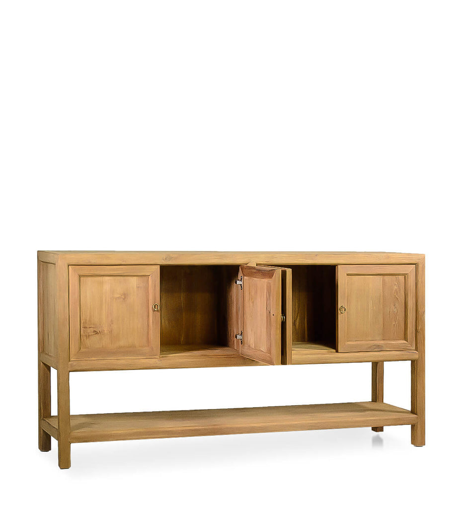 TEAK BUFFET 4 DOORS 1 SHELF