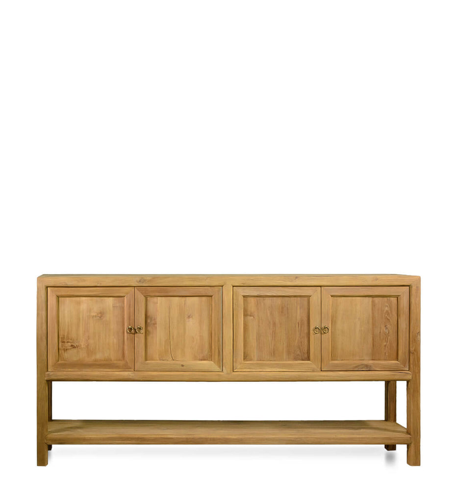 TEAK BUFFET 4 DOORS 1 SHELF