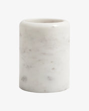 Load image into Gallery viewer, Mug for toothbrush, white marble