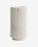 LOON VASE, WHITE MARBLE