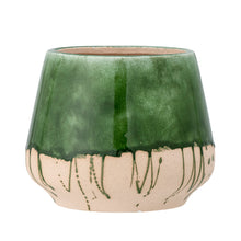 Load image into Gallery viewer, Moez Flowerpot, Green, Stoneware