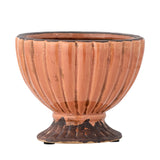 Mavis Deco Flowerpot, Orange, Terracotta