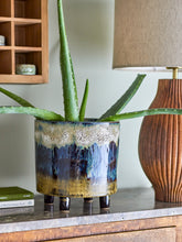 Load image into Gallery viewer, Imoa Flowerpot, Blue, Stoneware